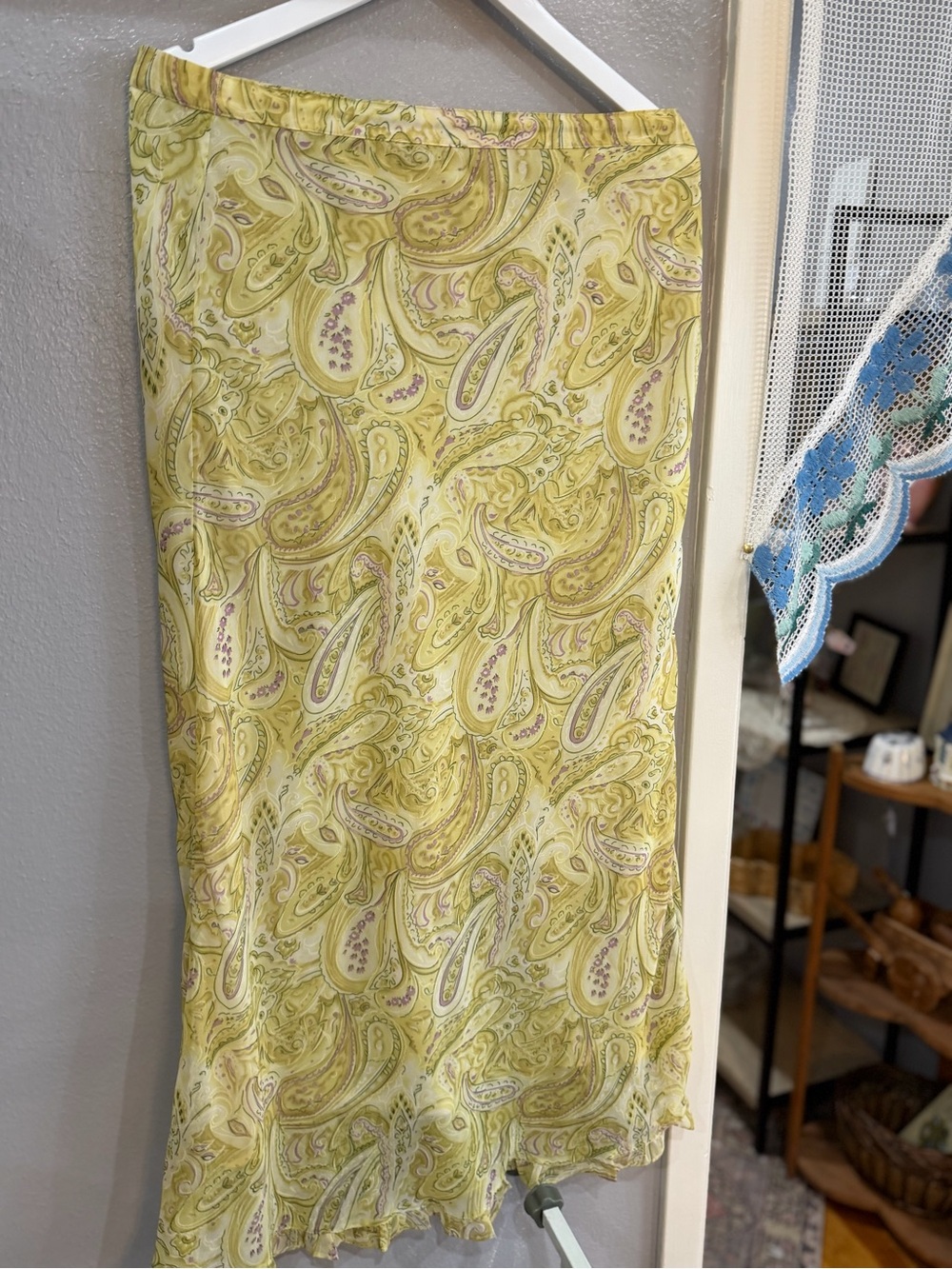 Selene Sport Yellow Paisley Midi Skirt
